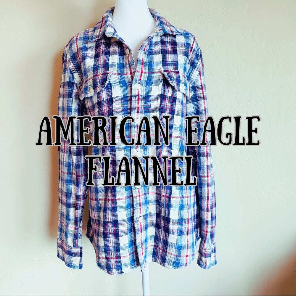 American Eagle Plaid Flannel Shirt